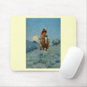 Frederic Remington's The Outlier 1909 Mousepad (Mit Mouse)