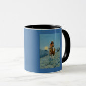 Frederic Remington's The Outlier 1909 Tasse (VorderseiteRechts)