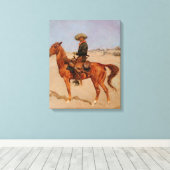 Frederic Remington's The Puncher (1895) Leinwanddruck (Insitu (Holzboden))