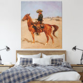 Frederic Remington's The Puncher (1895) Leinwanddruck (Insitu (Schlafzimmer))