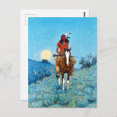 Frederic Sackrider Remington The Outlier Postkarte (Vorne/Hinten)