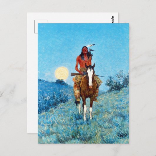 Frederic Sackrider Remington The Outlier Postkarte (Vorne/Hinten)