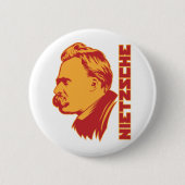 Frederich Nietzsche Portrait Button (Vorderseite)