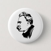 Frederich Nietzsche Portrait Button (Vorderseite)