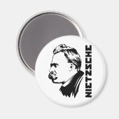 Frederich Nietzsche Portrait Magnet (Vorderseite/Rückseite)
