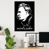 Frederich Nietzsche Portrait Mousepad Poster (Heimbüro)