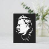Frederich Nietzsche Portrait Mousepad Postkarte (Stehend Vorderseite)