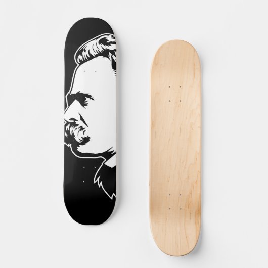 Frederich Nietzsche Portrait Mousepad Skateboard (Vorderseite)