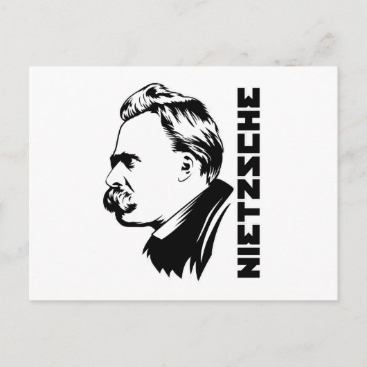 Frederich Nietzsche Portrait Postcard Postkarte (Vorderseite)