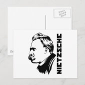 Frederich Nietzsche Portrait Postcard Postkarte (Vorne/Hinten)