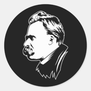 Frederich Nietzsche Portrait Sticker