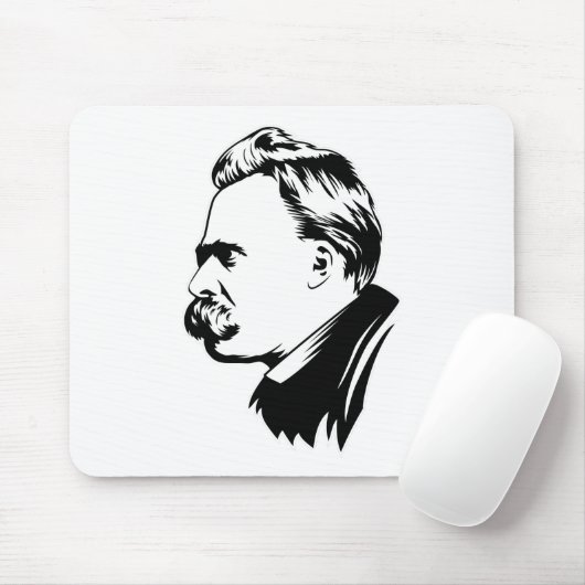 Frederich Nietzsche Porträt Mousepad (Mit Mouse)