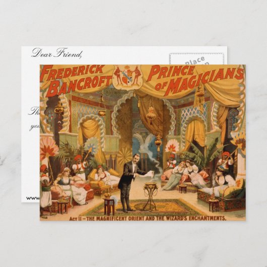 Frederick Bancroft Postkarte (Vorne/Hinten)