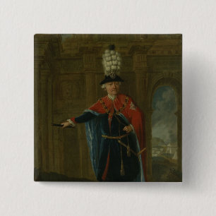 Frederick das große gekleidet im Kostüm Button