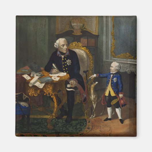 Frederick der Große und sein Großneffe Magnet (Vorne)