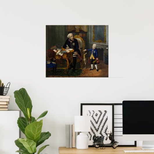 Frederick der Große und sein Großneffe Poster (Heimbüro)