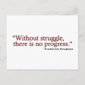 Frederick Douglas Quote Postkarte (Vorderseite)