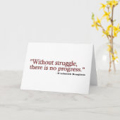 Frederick Douglas Zitat Karte (Gelbe Blume)