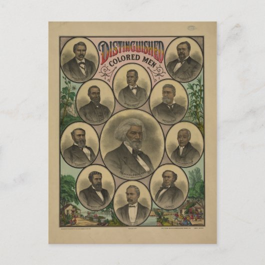Frederick Douglass 1883 Postkarte (Vorderseite)