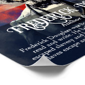 Frederick Douglass Black History Monte Unterricht Poster (Ecke)