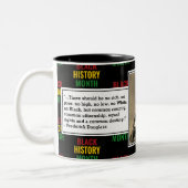 FREDERICK DOUGLASS | Black History Quote Scripting Zweifarbige Tasse (Links)