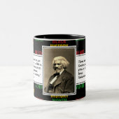 FREDERICK DOUGLASS | Black History Quote Scripting Zweifarbige Tasse (Mittel)