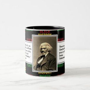 FREDERICK DOUGLASS   Black History Quote Scripting Zweifarbige Tasse