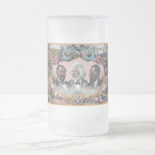 Frederick Douglass & Black Zivil Rights Heroes for Mattglas Bierglas