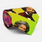 Frederick Douglass c1860s, Juneteenth Word Cloud Krawatte (Gerollt)