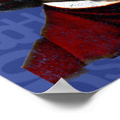 Frederick Douglass c1860s, Juneteenth Word Cloud Poster (Ecke)