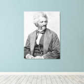 FREDERICK DOUGLASS Fotografisches Portrait Print Leinwanddruck (Insitu (Holzboden))