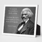 Frederick Douglass Free Speech Fotoplatte (Seite)