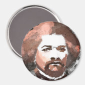 Frederick Douglass Gold Aquarellbilder Magnet (Vorderseite/Rückseite)