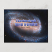 Frederick Douglass Inspiration Zitat "Progress" Postkarte (Vorderseite)