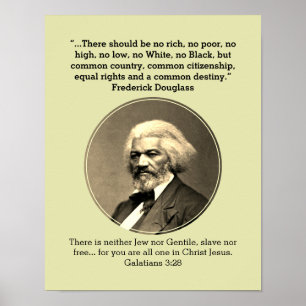 FREDERICK DOUGLASS Keine Reiche keine schlechte Poster