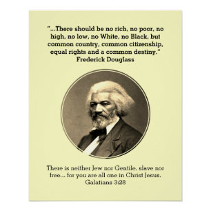 FREDERICK DOUGLASS   Keine Reichen Keine Armen Ben Poster