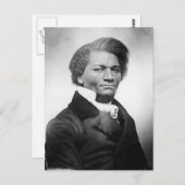 Frederick Douglass Portrait ~ 1847 Postkarte (Vorne/Hinten)