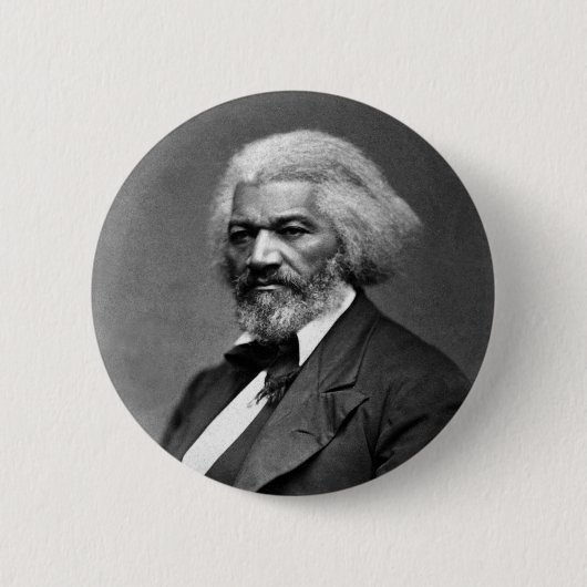 Frederick Douglass Portrait von George K. Warren Button (Vorderseite)