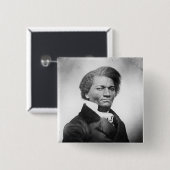 Frederick Douglass Porträt  ~ 1847 Button (Vorne & Hinten)