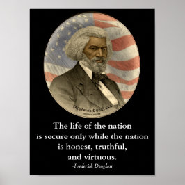 Frederick Douglass Quote Black History Class Poster