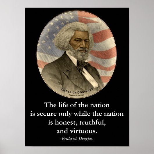 Frederick Douglass Quote Black History Class Poster (Vorne)