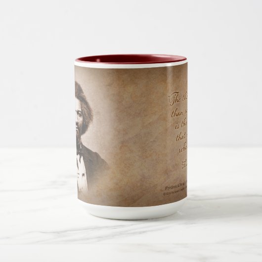 Frederick Douglass Quote Tasse "Rebellion" (Zentrum)