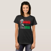 Frederick Douglass Quotes Pan African Flag Black H T-Shirt (Vorne ganz)