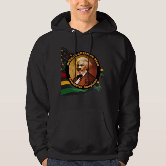 FREDERICK DOUGLASS Schwarze Geschichte Monat Hoodie (Vorderseite)