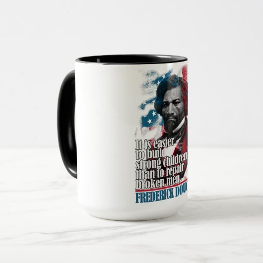 FREDERICK DOUGLASS - Starke Kinder Tasse (Vorderseite Links)