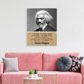 Frederick Douglass Work Perfection Quote Cv Leinwanddruck (Insitu (Wohnzimmer))