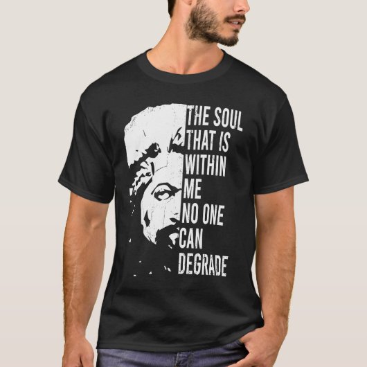Frederick Douglass Zitat Apparel, Black History Mo T-Shirt (Vorderseite)