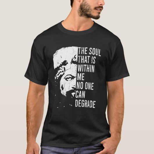 Frederick Douglass Zitat Apparel Black History Mon T-Shirt (Vorderseite)