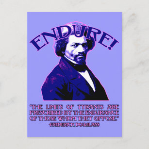 Frederick Douglass Zitat: Die Grenzen der Tyrannen Postkarte