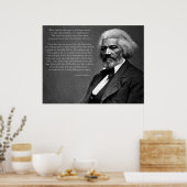 Frederick Douglass Zitat Poster (Küche)